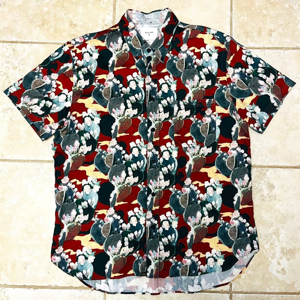 Billy Reid Multicolor Floral Casual Button Down Shirt